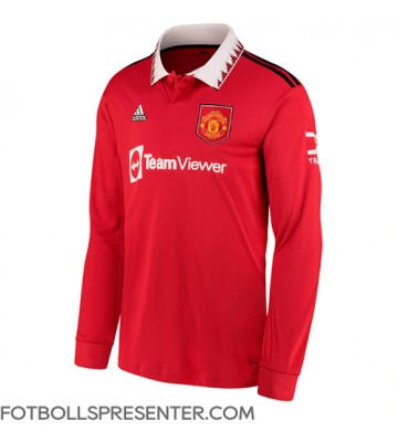 Manchester United Hemma Matchtröja 2022-23 Långärmad